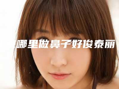 北京哪里做鼻子好俊泰丽格,米扬丽格价格案例全公开
