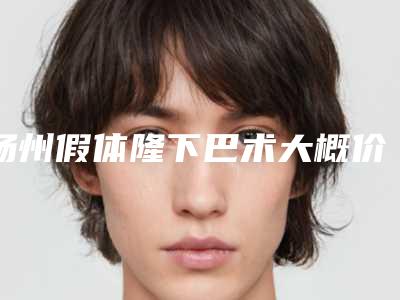 扬州假体隆下巴术大概价格是多少_扬州假体隆下巴的价格是多少