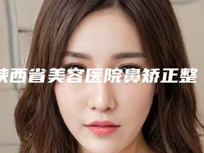 陕西省美容医院鼻矫正整形推荐:鼻矫正整形医院top30榜单推荐